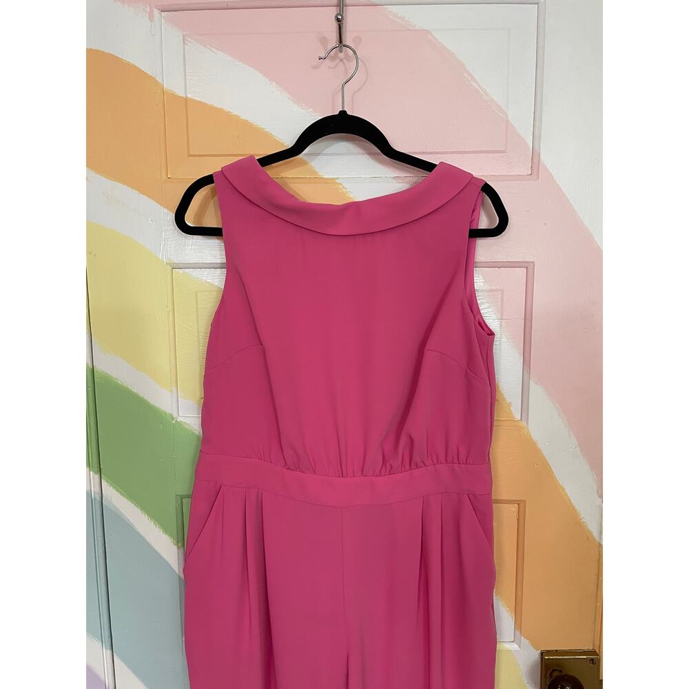 ✨NWT Boden Clarissa Wide Leg Sleeveless Pink Jumpsuit Sz 12P - Picture 6 of 11